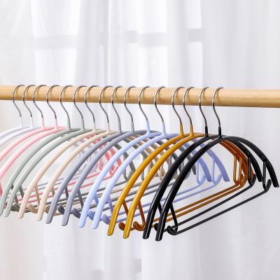 China 5Pcs Multifunctional Multifunctional Non Slip Hangers Clothes Place Ware Luxury Clothes Coat Ties Edge Pant Rack Plastic Hanger For Clothes Drying Gold for sale