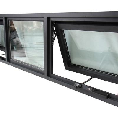 China Australia AS2047 Folding Screen Toughened Insulated Glass Aluminum Awning Windows for sale