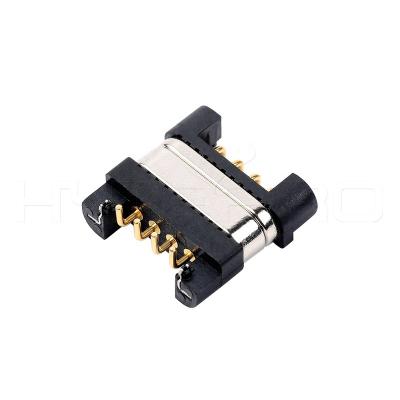 China Power & Data 4 Pin Male Female Pogo Power Data Magnetic Breakaway Connector for sale