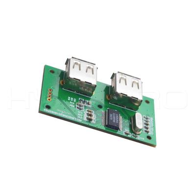 China Small HUB USB2.0 Module Power Bank USB Hub DC Charger 2 Port PCB Circuit Board for sale