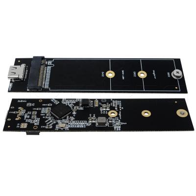 China Super FR-4 fast read type c ssd adapter m.2 NVME M-key usb PCB for sale