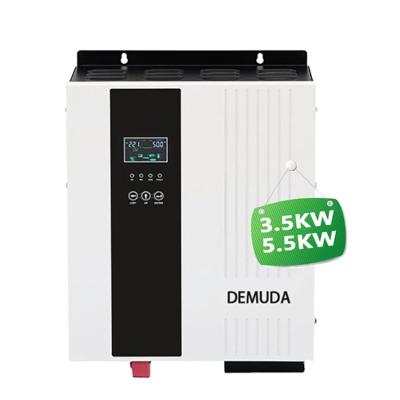 China Solar Power System New Off Grid 48V MPPT All In One Inverter Power System 5.5kw 3500KW 24V Solar Hybrid Pure Sine Wave Inverter for sale