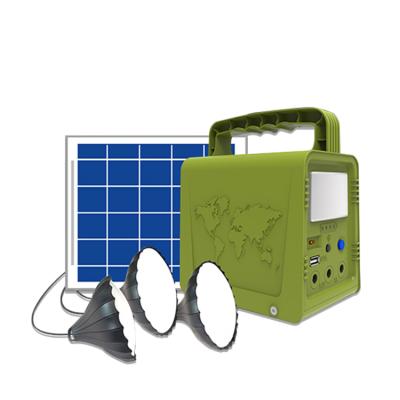 China Just Home Outdoor Camping Portable Solar Panel 5V 5W Small Light System Kit for sale