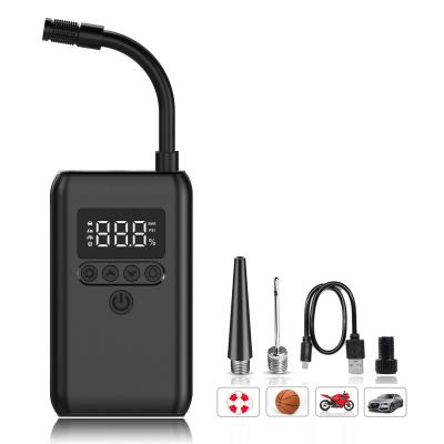 China Hot Sale 2000mAh Portable Cordless Portable Bicycle Power Bank Amazon Balloon Car Tire Inflator Pump Electric Air Compressors Durable 150 PSI for sale