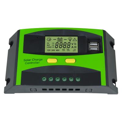 China Solar Charger Controller 12v 24v LCD Screen Voltage 50v Auto pwm Charge Controller 20a 30a for sale