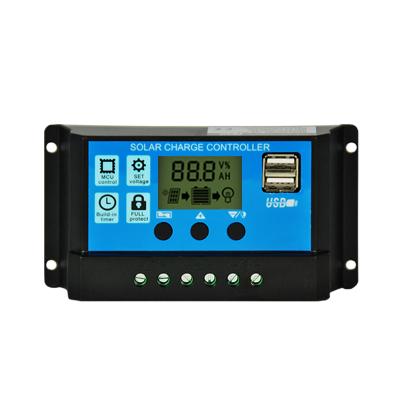 China Charger Controller PWM LCD Solar Panel Battery Regulator Charge Controller 12V 24V Solar Charge Controller for sale