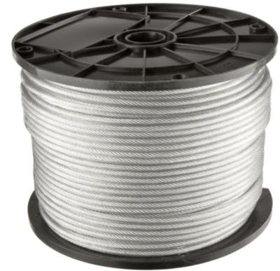 China Industry AISI 304 high quality 316 10mm stainless steel wire rope for sale