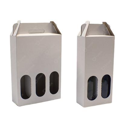 China Recycled Materials Corrugated Beer Box With Handle Manufacturer Customized Direct Selling for sale