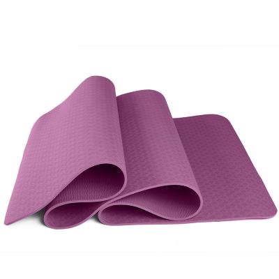 China Pink Morden Exercise Gym Workout Home Sports Non Slip Custom Eco Friendly Fitness Branded Tape Yoga Mat for sale