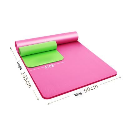 China Best Quality High Density Non-Slip Wide Support Yoga Mat 15mm NBR Foam NBR Exercise Fintess Mat Foldable Training Mat / Workout Mat for sale