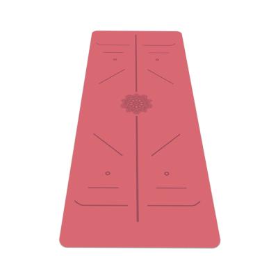 China High Quality Morden Rose Non Slip Eco-Friendly PU+RUBBER Fitness Exercise Yoga Mats For Women And Men for sale