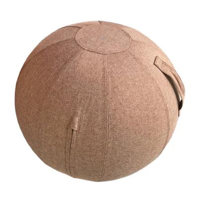 China Durable Multifunctional Balance Stability Ball Soft Stretching Resting Yoga Ball Chair Cover With Handle for sale