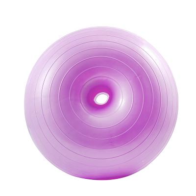 China Anti Slip Durable Gym Fitness Balance Workout Exercise PVC Inflatable Yoga Donut Ball Burst for sale