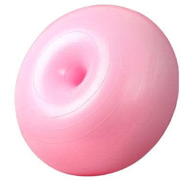 China Gym Fitness Factory Anti Slip Burst PVC Inflatable Yoga Donut Ball Balance Exercise High Quality Wholesale Workout Anti for sale