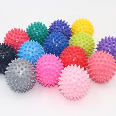 China 90g 9cm Grip Balls Spike Small Size Fascia Balls Yoga Exercise Ball Tough Hard Massage Balls for sale