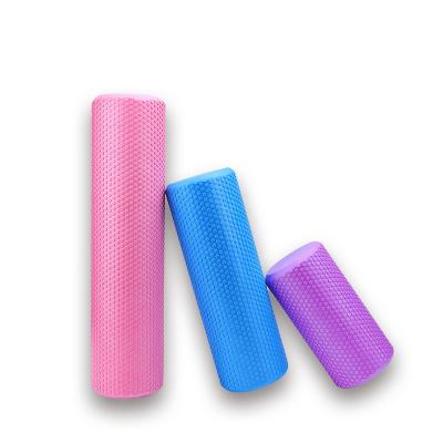 China Custom Logo EVA Foam Roller Massage Dots Short Solid EVA Yoga Rollers 30cm for sale