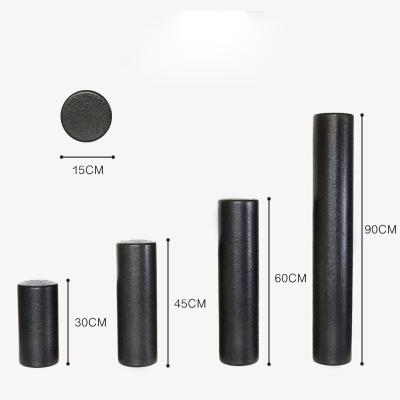 China Custom logo PPE PPE 30cm/45cm/60cm/90cm foam roller fitness rollers high solid black wholesale yoga for sale