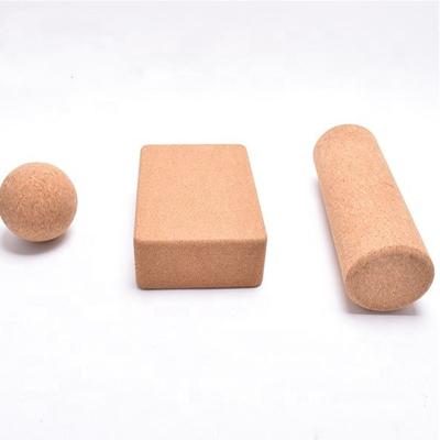 China Cork Massage Roller Ball Block Set, Logo Cork Set Yoga Customized made to order for sale