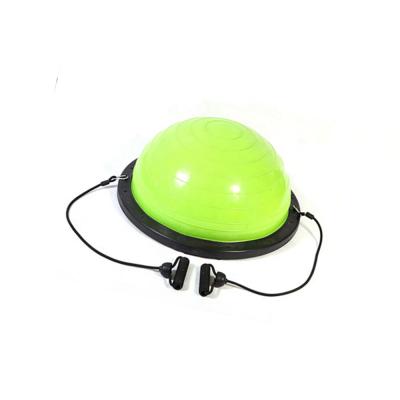 China Vivid yellow private label yoga balance strength workout exercise half bosuing ball for sale