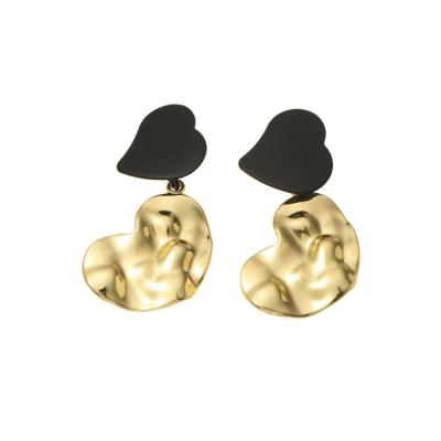 China GLOBE Fashion Luxury Gold Plated High Shiny Polished Drop Earring Alloy Environmental Earrings for sale