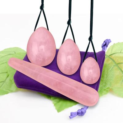 China Eco-friendly wholesale hot sale Kegel yoni eggs rose quartz match yoni egg boxes female yoni egg holders for sale