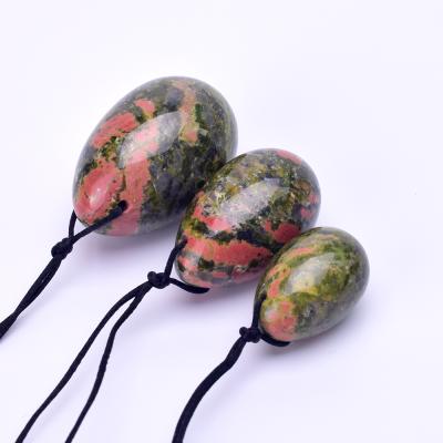 China Europe 100% Crystal Unakite Natural Free Shipping Yoni Eggs For Vaginal for sale