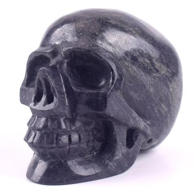 China China 100% Natural Wholesale Hand Carved Crystal Skull Purple Stone Skull for sale