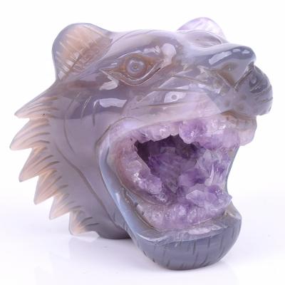 China China Wholesale Natural Gemstone Semi Precious Stone Hand Carved Stone Animals for sale