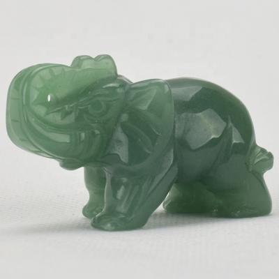 China China China Hand Carved Natural Semi Precious Stone Carving Elephant Animals for sale