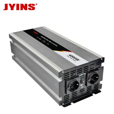 China Aluminum Alloy 4000W 12V 24V 48V AC 110v 220v DC Modified Sine Wave Power Inverter for sale