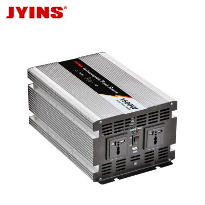 China Aluminum Alloy 12V 24V 48V AC 110v 220v 1500W DC Modified Sine Wave Power Inverter With Charger for sale