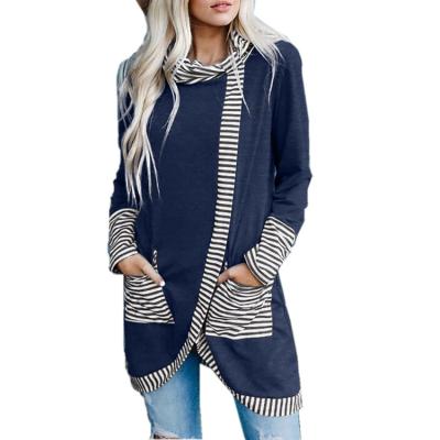 China Anti-wrinkle Autumn And Winter Dresses For girls plus size 100% cotton sleeveless stripe pocket fashion simplicity casual dress along for sale