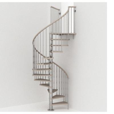 China Modern Commercial Glass Step Design Stainless Steel Stairs Round Circular Floating Spiral Staircase for sale