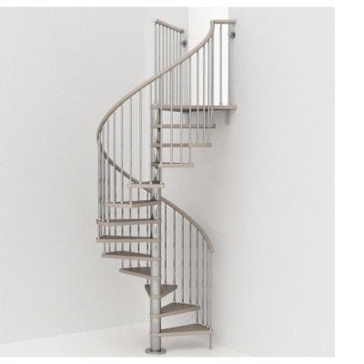 China Design Step Straight Spiral Staircase Modern Commercial Interior Wooden Double Tread Staircase for sale