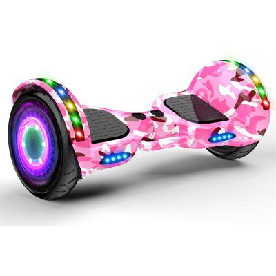 China Self balance hoverboards/electric skateboard 2 wheel with colorful lights 10.5 inch for kids adult for sale