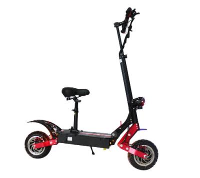 Cina 2022 new arrival 11inch 5600w foldable fast adult off road e scooter with pedal light in vendita