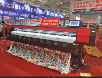 China Digital printer 3.2m outdoor eco XP600 solvent printer, 10ft printer with 2 XP600 print heads for sale