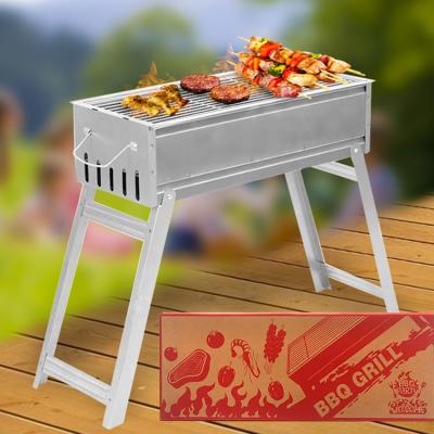 China Wholesale Portable Hot Selling Adjustable Height Barbecue Stainless Steel Grill Folding BBQ Grill for sale