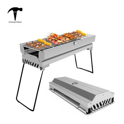 China Easily Cleaned Portable Stainless Steel Barbecue Charcoal BBQ Mini Portable Japanese Grill for sale