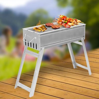 China Top Quality China Outdoor Size Adjustable Camping Charcoal BBQ Grill Foldable Portable Steel Grill for sale