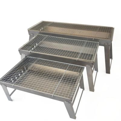 China Adjustable Size BBQ Grill For Kitchen Outdoor Cooker Charcoal Folding DIY BBQ Grill for sale