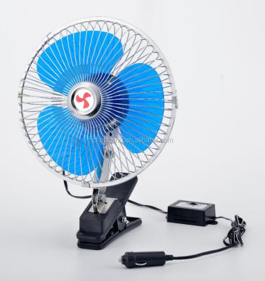 China 8 Inch Oscillating Mini Car Oscillating Clip Fan 12v Auto DC Fan for sale