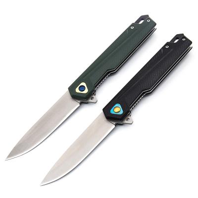 China High Quality Slide And Easy Open To Carry Outdoor Knife G10 Handle Folding Knife DIY Gift Folding Knife for sale