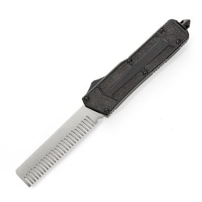 China Non-variable Knife Custom Self-Defense Double Action Comb Self-Defense Knife OTF Blade Custom Army Combat EDC Military Tactical Automatic Pocket Knife for sale