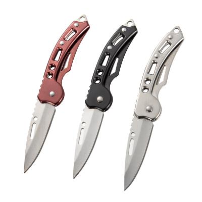 China Small Stainless Steel Pocket Knife Survival Non-variable Folding Camping Dive Increasing Mini EDC Knife Key Chain Knife Outdoor Self-Defense for sale