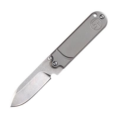 China Easy Carry S35VN Steel Blade Titanium Alloy Handle Utility Outdoor Weather Small EDC Pocket Knife for sale