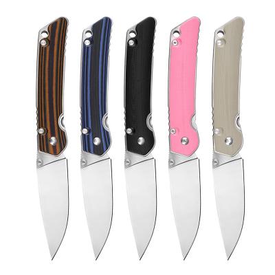 China Power 5 Colors G10 Handle Knives D2 Steel Camping Survival Strong Gentlemen Folding Knife for sale