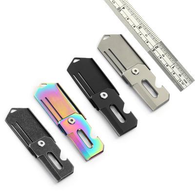 China Self-defense outdoor camping pocket knife lightweight folding multitool small with bottle opener for sale