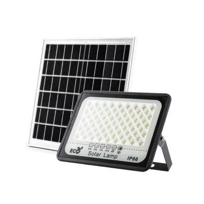 China BONGKIM Garden Outdoor Waterproof IP65 Garden Lighting Aluminum High Lumens 100W LED Solar Flood Light for sale