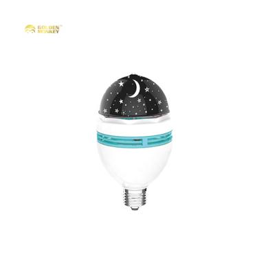 China PP Projector Starry Sky Light E27 Rotating Colorful LED Bulb Light Ramadan Muslim Lamp Kids Bedroom Star Moon Night Light for sale